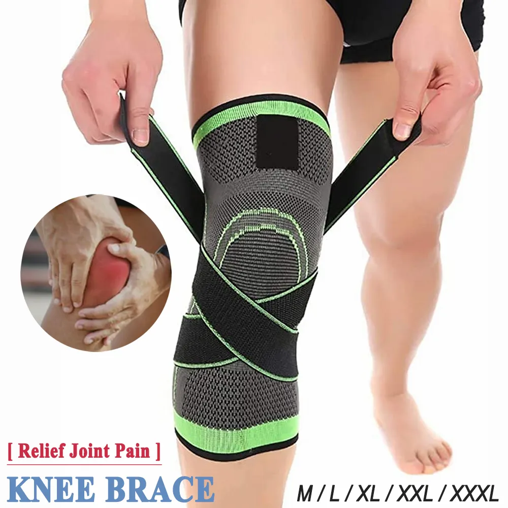 Genouillères coudières Compression Sleeve Brace Support pour Running Gym Workout Sports Douleurs articulaires et soulagement de l'arthrite Genouillères 1PC 230608