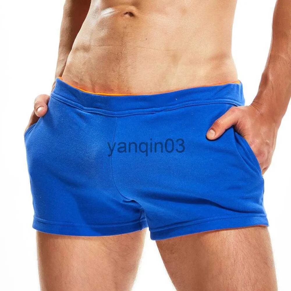 Mäns shorts Seobean Men Casual Shorts 100% Bomulls andningsbar fitness Sport Shorts Summer Jogger Shorts Men's Clothing Home Lounge Gym Shorts J230608