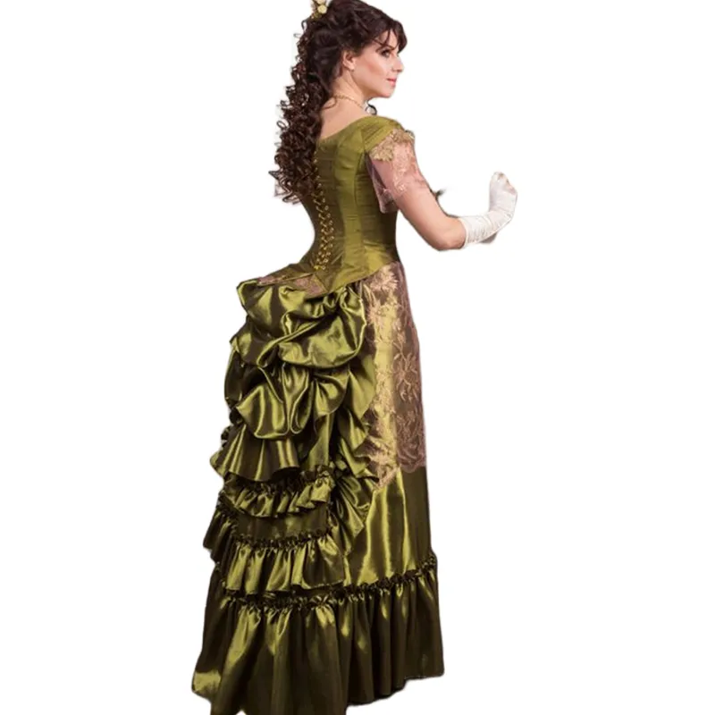 Robes De Bal De Style Vintage: Robe Corset En Satin En Dentelle