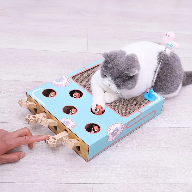 Jouet pour animaux de compagnie chat frappant Hamster ToysKitten jouet interactif pour chat chasse souris chaton planche à gratter Tease produits