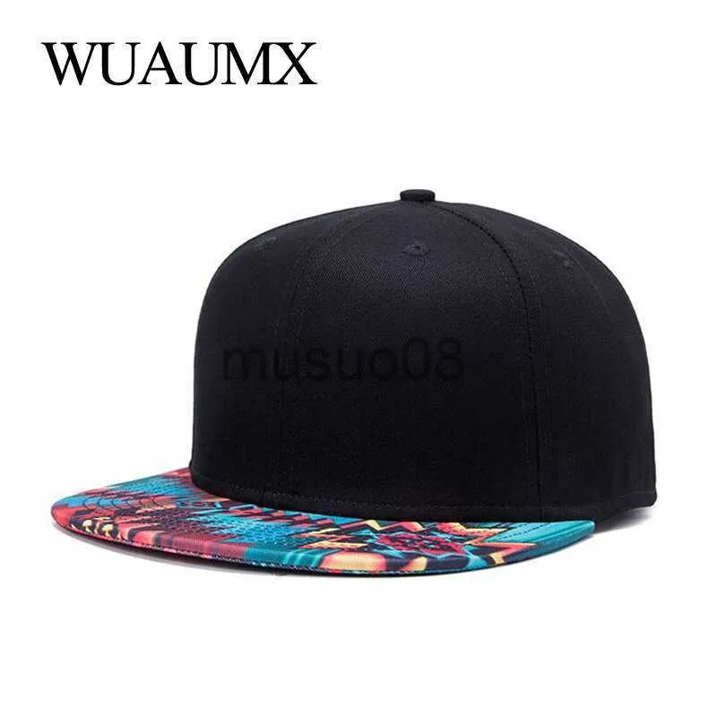 Ball Caps Wuaumx Spring Summer Snapback Caps Men Women Patchwork Baseball Cap Hip Hop Casquette Chapeau Bone Masculino Gorro Snap Back Hat J230608