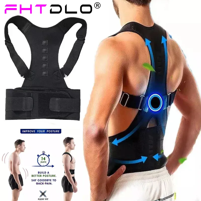 Back Massager Magnetic therapy posture corrector posture corset shoulder support belt men and women braces and support belt shoulder posture 230607