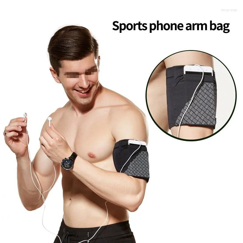 Sacs de plein air pour hommes et femmes en cours d'exécution élastique téléphone portable bras sac étui de voyage Fitness équipement de sport poignet