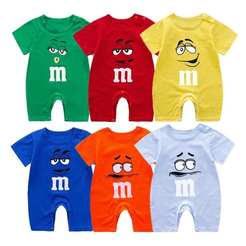 Rompertjes Katoen Grappige Baby Romper Korte Kleding Zomer Unisex Kleding Meisje En Jongen Jumpsuits Ropa geboren Pyjama 230607