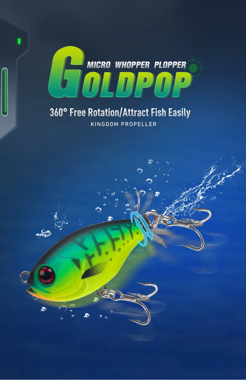 GoldPop 35mm 5.8g Topwater Whopper Popper Mepps Fishing Lures With  Propeller Artificial Hard Bait For Pike And Swimming Pools 230607 From  Wai05, $8.61