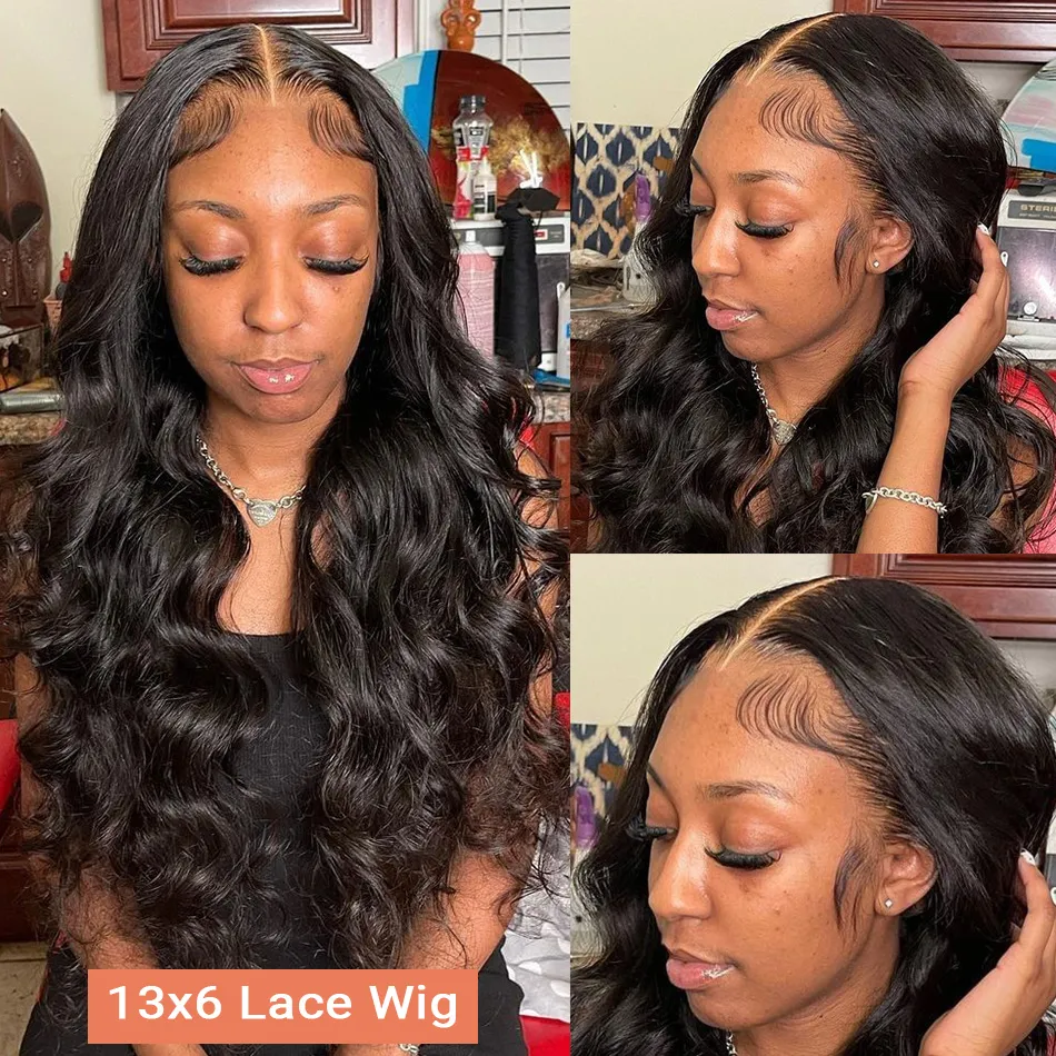 Wigirl Body Wave Lace Front Wigs 사전 뽑은 브라질 인간 머리 여자 13x4 13x6 HD 투명 레이스 정면 가발