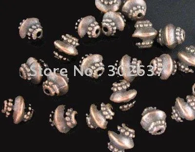 Crystal 300 stks Antiqued Copper Plate Metal Lantern Spacer Beads A167C voor sieraden maken