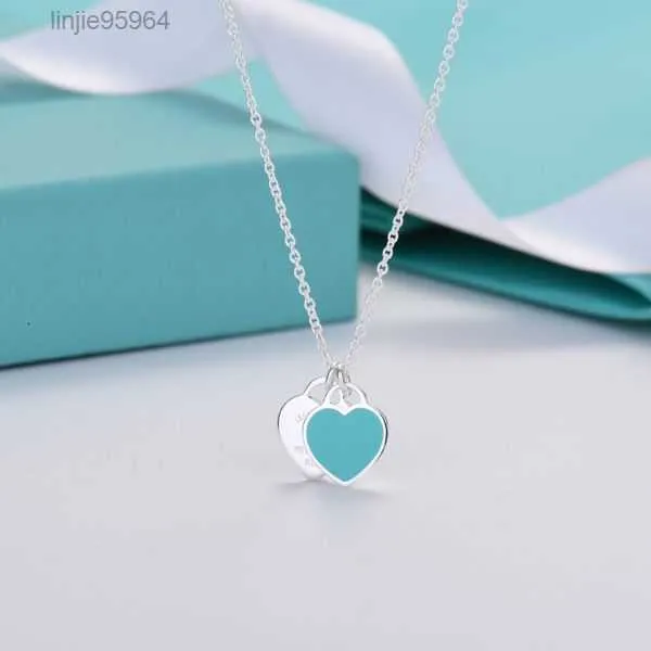 Marque t Unique Peach Heart Pendentif Collier Fashion Charm Droping Oil pour les femmes Designer Jewelry Free Box 1xi72 {category}