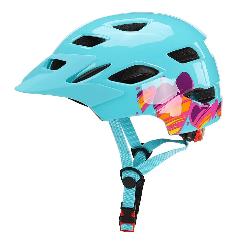 サイクリングヘルメット超軽量の子供サイクリングヘルメット付きテールライト子供スケートライディングセーフティヘルメット自転車バランススポーツヘルメット230607