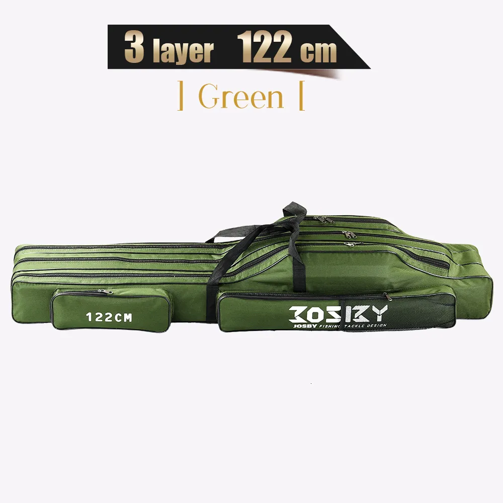Foldable Fishing Rod Bags Bag With Protective Storage 123 Layer