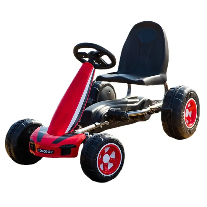 Karts à pédales pour enfants de 2 à 5 ans jouets à monter pour garçons filles avec siège ergonomique voiture à pédales pour enfants avec frein à main