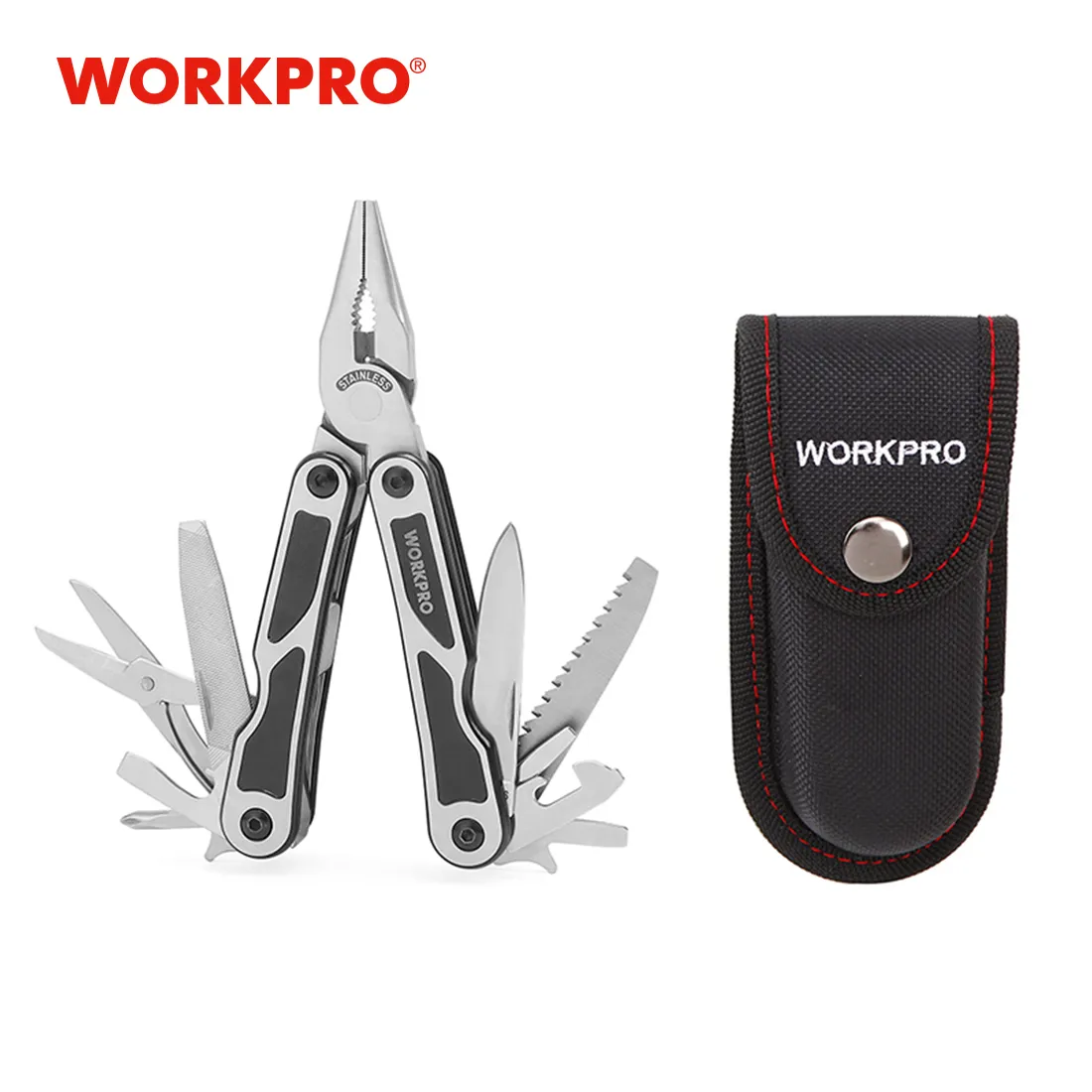 Szczypce WorkPro Multi Plier Solding Wire Strippel Outdoor Camping Multitool Pock 15 w 1 230609