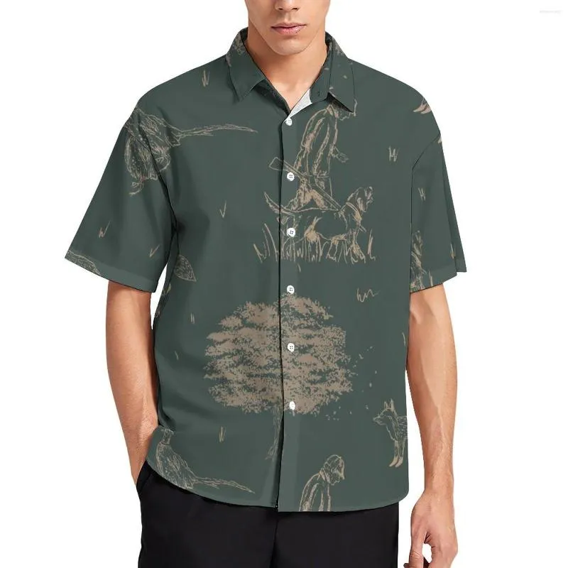 Men's Casual Shirts Trendy Men's Printed T-Shirt Stylish Short Sleeve Shirt For Summer Street Look