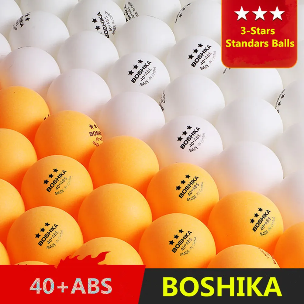 Bord Tennis Raquets Boshika Brand ABS Material 40 Resistant Yellow and White Wholesale Price Högkvalitativ ping pongbollar 230608