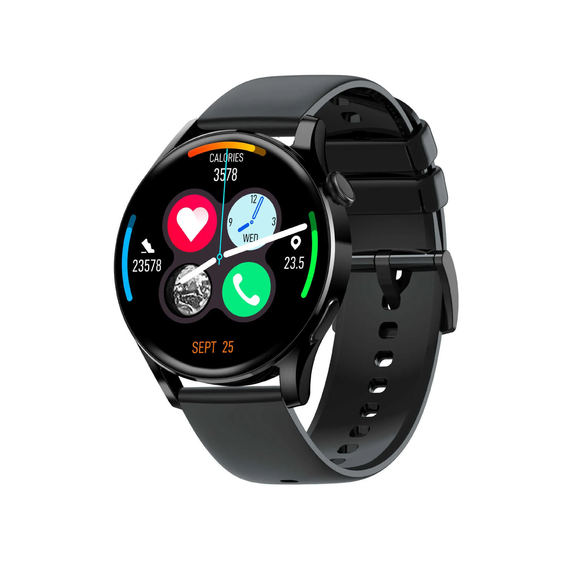 Y1 Bluetooth call smartwatch multifunctional rotary button heart rate and blood pressure monitoring step movement bracelet