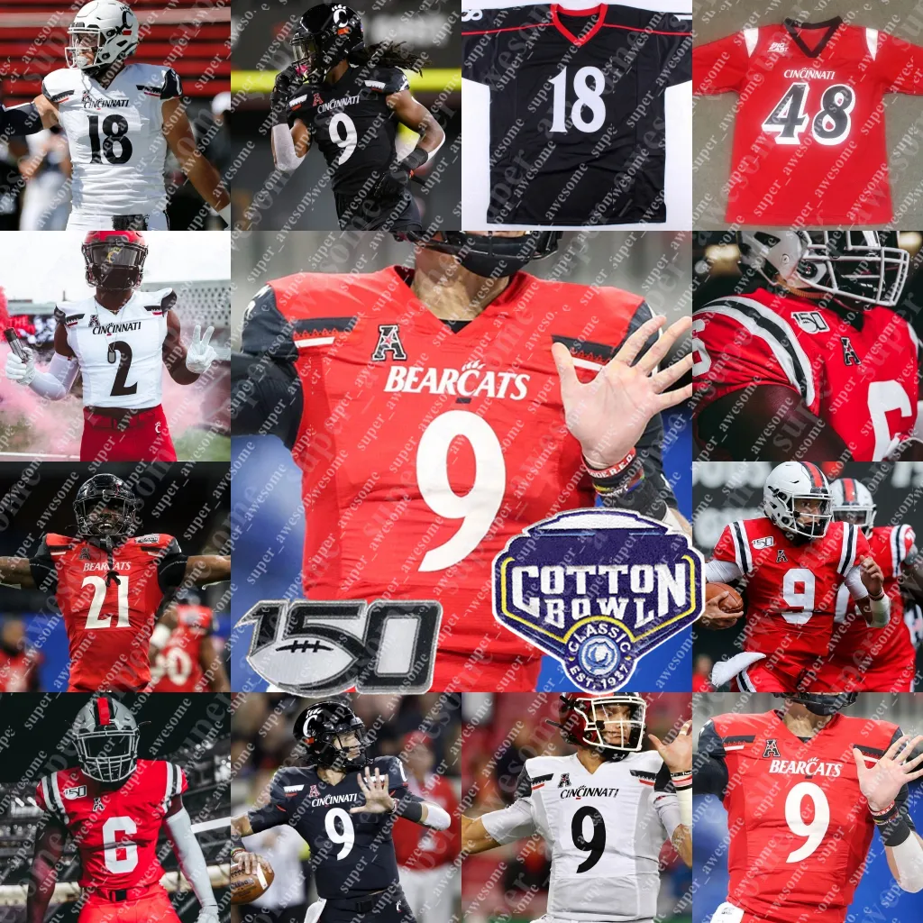 Koszulka piłkarska Cincinnati Bearcats 18 Kelce Desmond Ridder Ahmad Gardner 1 SAUCE Jerome Ford Alec Pierce Ben Bryant Corey Kiner Ivan Pace Jr 00 BEARCATS