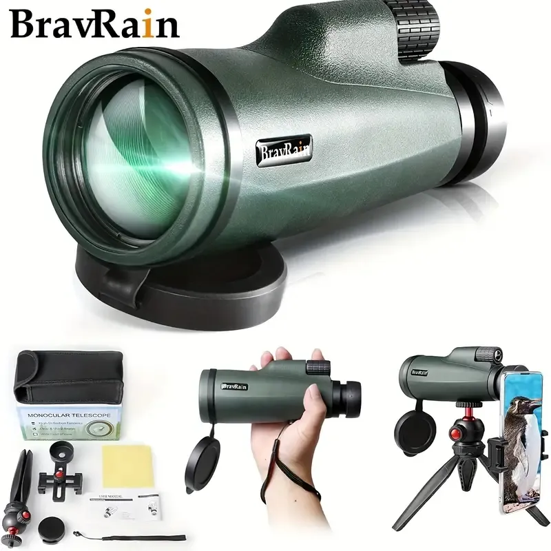 15x50 MonoCular Telescope dla smartfonów - Monokularów o dużej mocy dla dorosłych dzieci znajomi z uchwytem na telefon