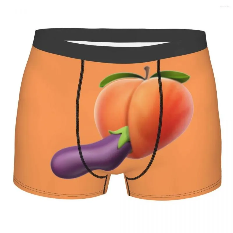 Underpants Sexy Custom Funny Food Porno Peach Eggplant Design