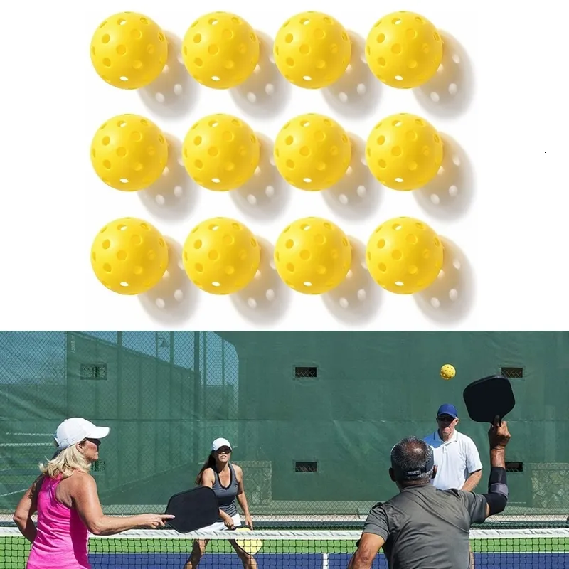 Rakiety tenisowe na zewnątrz Pickleball Balls 40 dołków dla sportowych pustych piłek marynowania USAPA Standard treningowy Picklball 230608