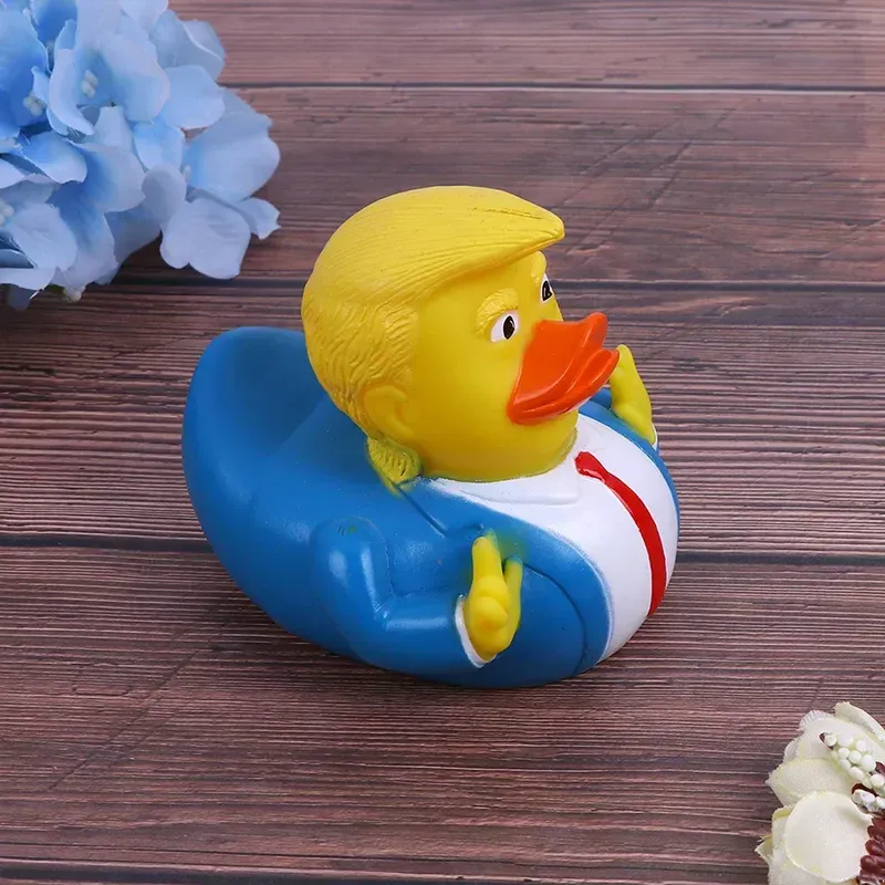 Cartoon Trump Duck Bath Shower Water Floating US President Rubber Duck Baby  Toy Water Toy Shower Duck Child Bath Float Toys From 1,71 €