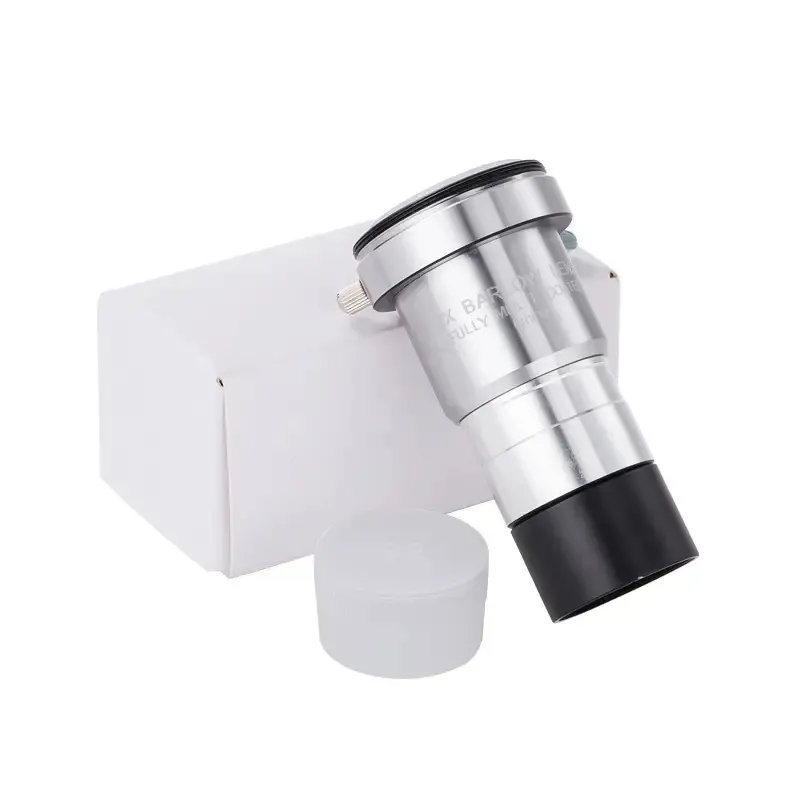 1.25 Inch Silver 2X Barlow Lens Eyepiece Telescope Eyepie