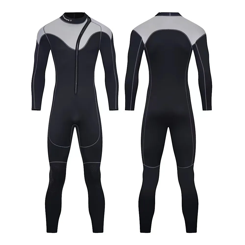 Drysuits wetsuits الرجال 3 مم الغوص النيوبرين يسبح للسباحة بدلات كاملة في البرد حافظ على السحاب الأمامي الدافئ للرياضة المائية 3XL100 كجم 230608