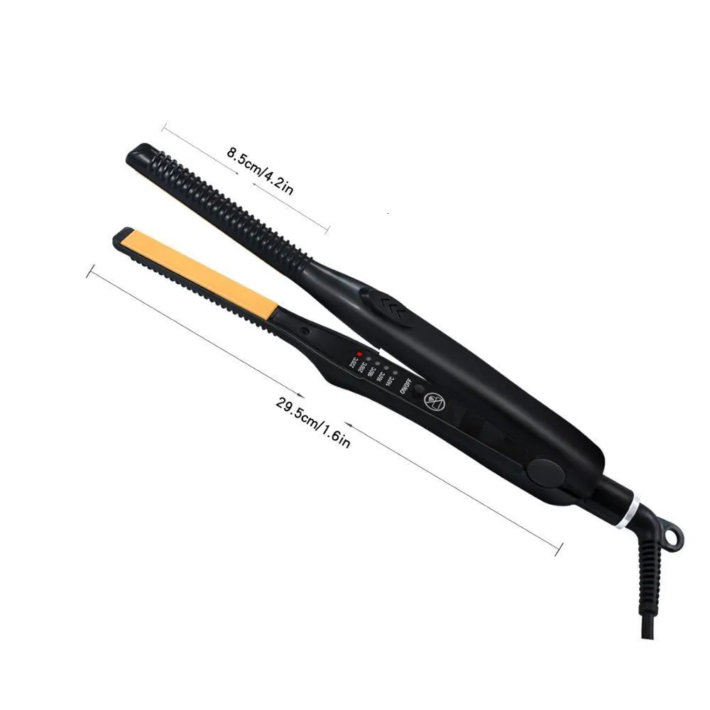 Hair Straighteners Mini Flat Iron Hair Straightener Portable Ultra Thin Hair Straightening Curling Iron Ceramic Hair Curler Short Hair Beard Styler