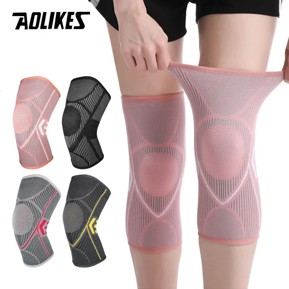 Elbow knäskydd aolikes 1 st stöd för artrit Joint Nylon Sports Fitness Compression Sleeves Knepads Cykling Running Protector 230608