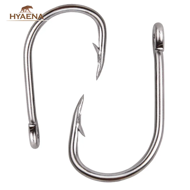 Рыбалки крючки Hyaena 50pclot Fishing Hook 9260 из нержавеющей стали для океанских лодок для рыбалки с колючей колючей крючком 230608