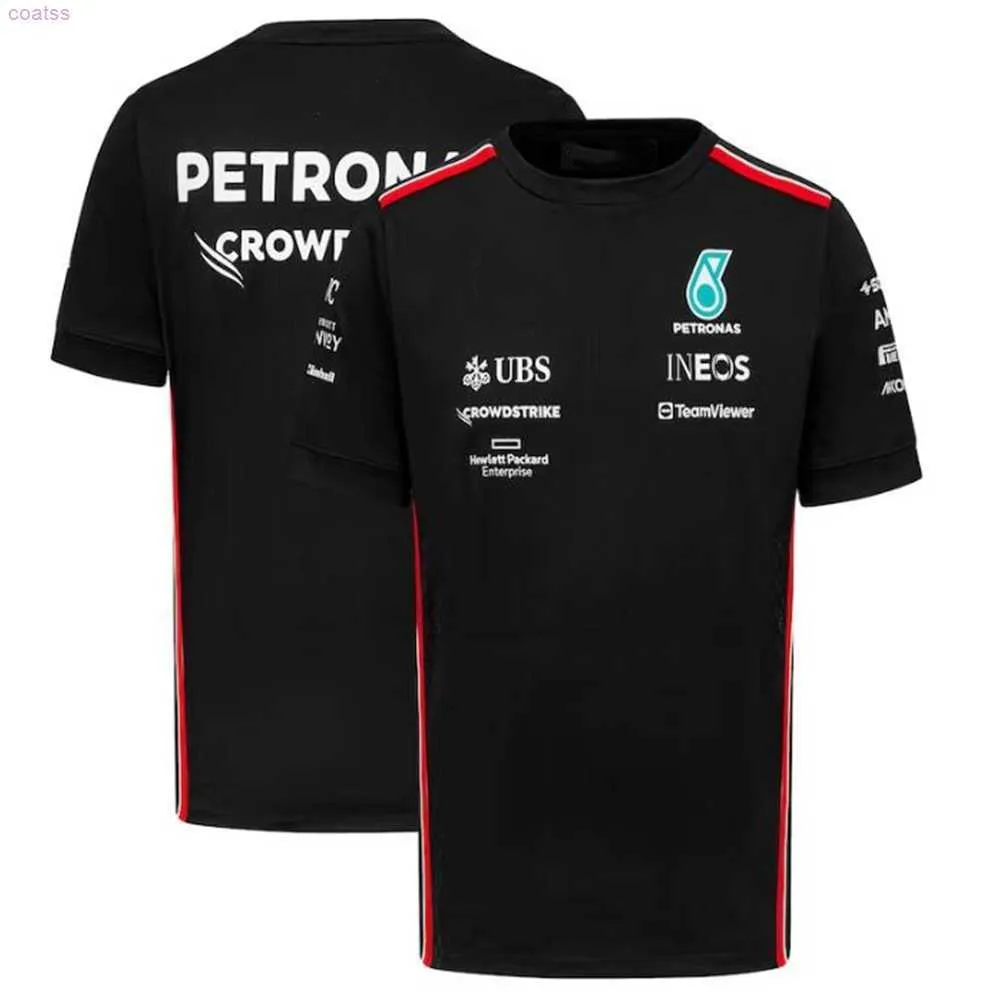 Mens T-shirts Latest 2024 for Mercedes Benz T-shirt F1 Racing Car 3d Streetwear Printed Fashion Sports Oversized Shirt with Round Neck for Kids