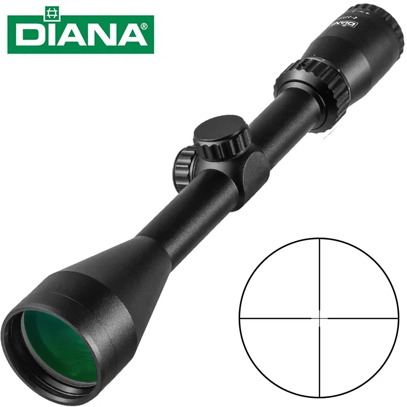 4-12x50 Diana Airsoft pistolets à Air comprimé portée de fusil vue optique tactique miroir de chasse Hd vue croisée Airsoft vue Sniper