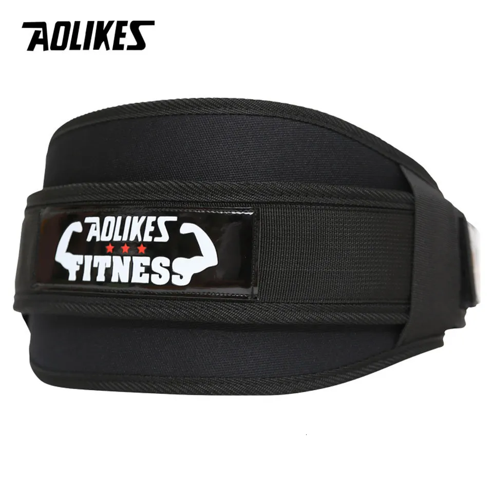 Waist Support AOLIKES Fitness Weight Lifting Belt Barbell Dumbbel Training Back Weightlifting Gym Squat Dip Powerlifting 230608