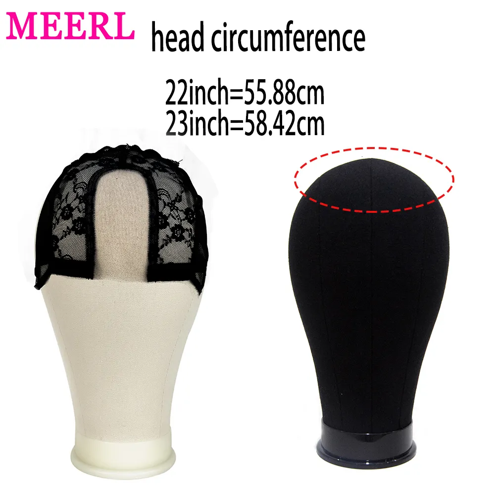 Ruilong Bald  Black Mannequin Head With Stand Holder