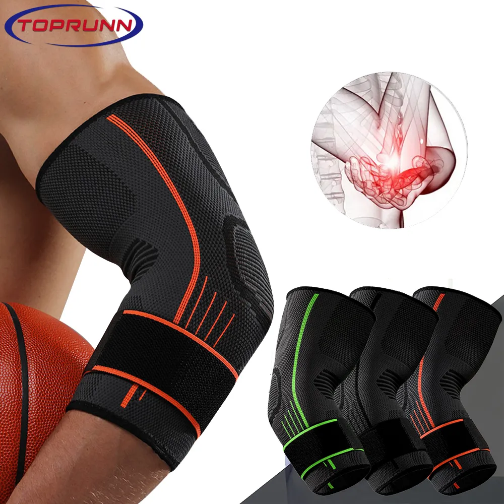 肘の膝パッド1PCSスポーツブレース調整可能な圧縮スリーブアームサポート腱炎のストラップ腱炎滑液包炎疼痛緩和230608