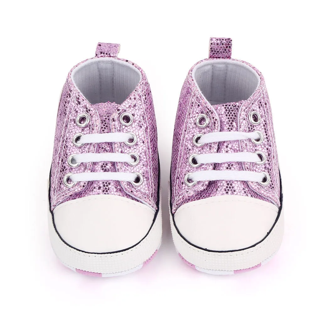 First Walkers born Sequined Canvas Baby Sneakers Baby Shoes Baby Boys Girls Shoes Baby Toddler Shoes Soft Sole Non-slip Baby Shoes 230608