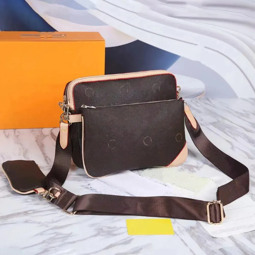 MT MENS TRIO DIŞ MESSENGER POCHETTE SANG BOAK Lüks Tasarımcı Omuz Deri Debriyaj Para Cep Çantası Kadın Tote Crossbody Bags Dhgate