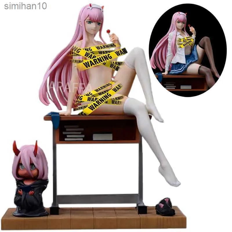 25cm DARLING dans le FRANXX Zero Two Anime Girl Figure Sexy 02 Zero Two Action Figure Adulte Collection Modèle Poupée Jouets Cadeaux L230518