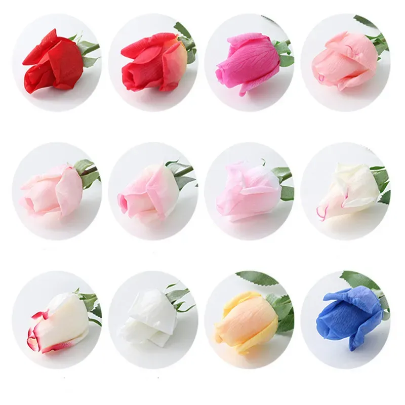 Rosa Clássica Rosas Artificiais Simulação de Flores Decorações de Casa para Casamento e Dia dos Namorados