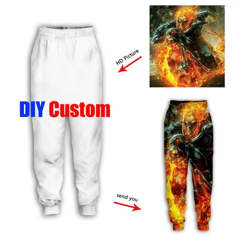 Pantaloni da uomo FAI DA TE Personalizzati Stampa 3D Pantaloni da uomo Pantaloni da donna da jogging Harajuku Pantaloni sportivi casual Modello di design personalizzato Hip Hop da uomo