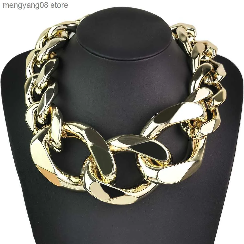 ★関税込・日本未入荷★Hei★black square toggle necklac.e★ 2023 Punk Oversized Chunky Pendant Necklace For Women Hip