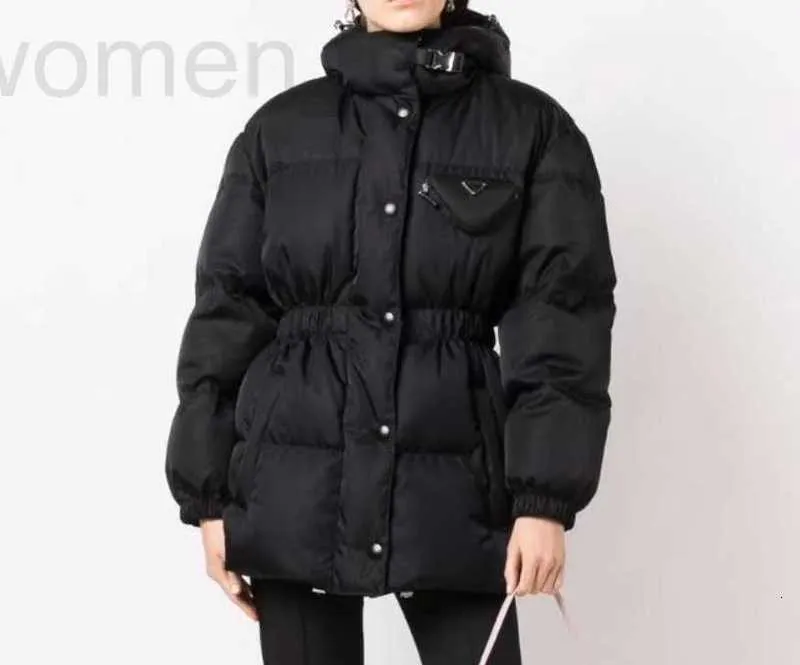 Women's Down & Parkas designer 21FW Women Jacket coatss Denim Terry Top Quality Lady Coat Womens Blazers Triangle Budge Winter Thick Coats Long Sleeves Windbraker