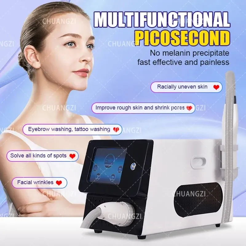 2023 2 in 1 Diode Laser Picosecond Laser Hair Removal Machine Whitening Skin Beauty Tatoo Removal Equipment For CE Picosecond