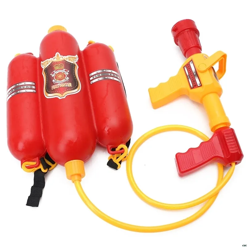 Sable Player Water Children Children Fireman Sac à dos Buzzle Water Gun Beach Beld Outdoor Toy Extincer Soaker 230609