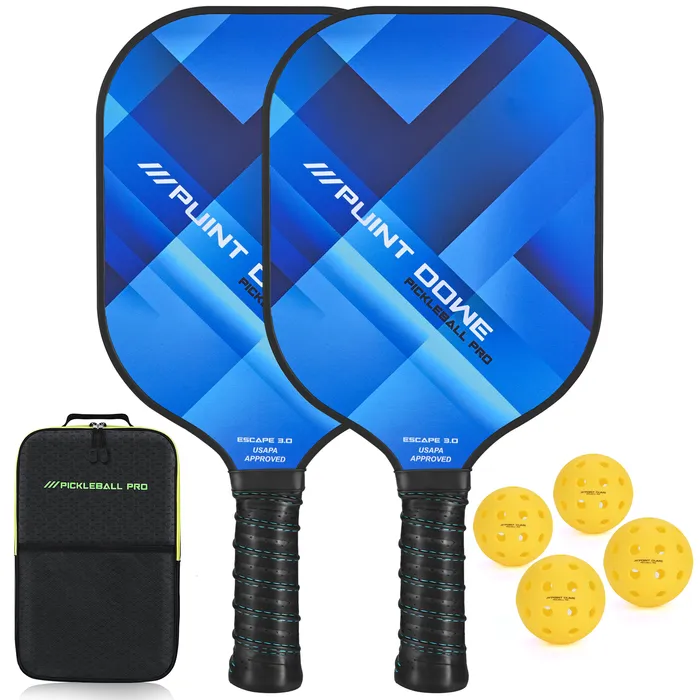 Tennisschläger-Pickleball-Paddel-Set, USAPA-zugelassenes Premium-Graphit mit 2, 4 Pickleballs und Tragetasche 230608