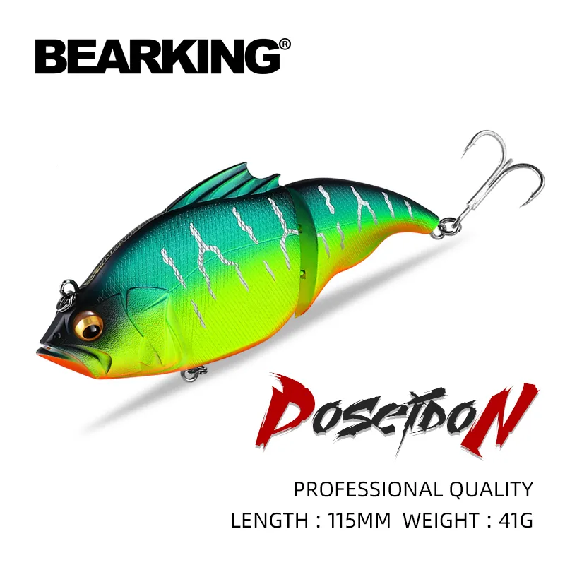 Iscas Iscas BEARKING 115mm 41g Top profissional Wobblers equipamento de pesca iscas de pesca isca de vibração para pesca no gelo Acessórios artificiais 230608