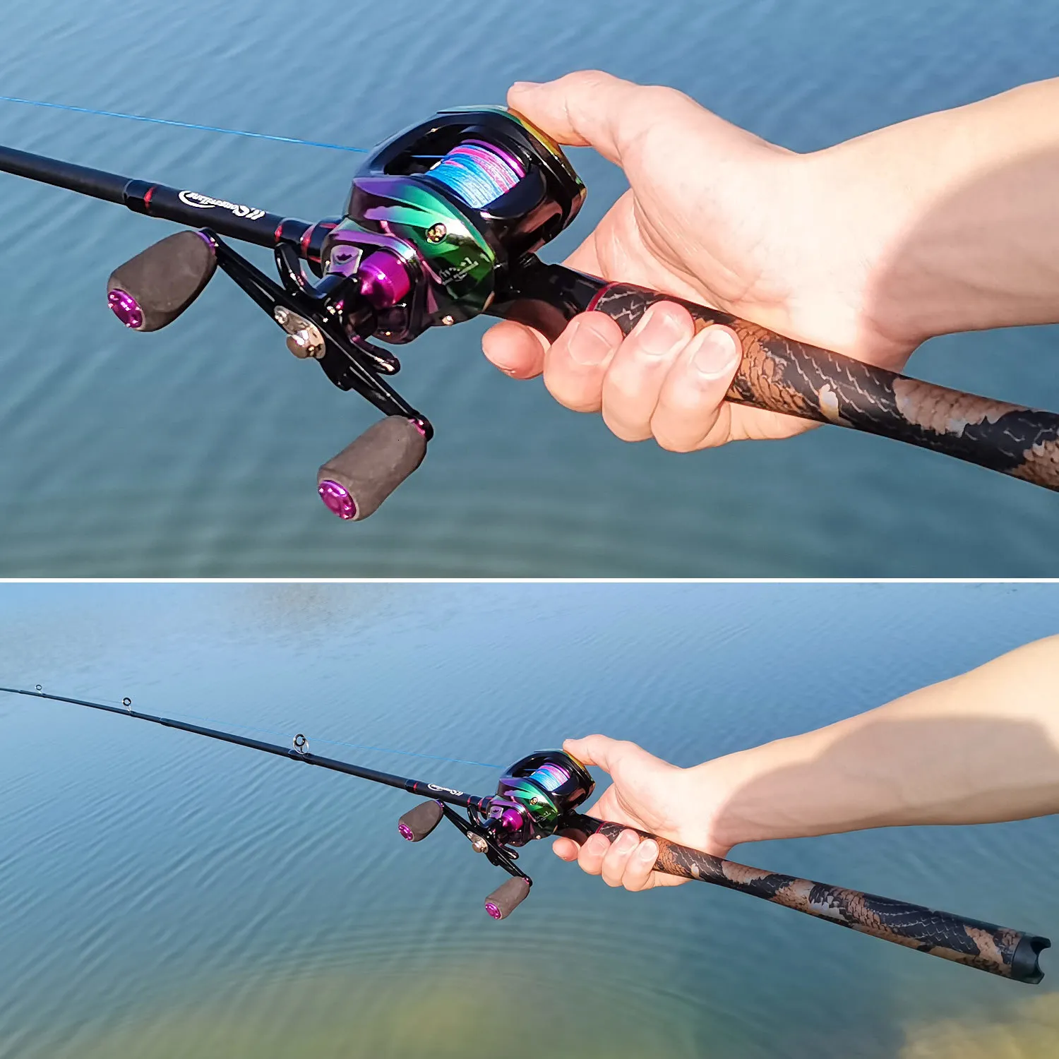 Sougayilang Standard Fliegenfischen Combo Starter Kit, 5/6 Gewicht 9' Fliegenrute Mit
