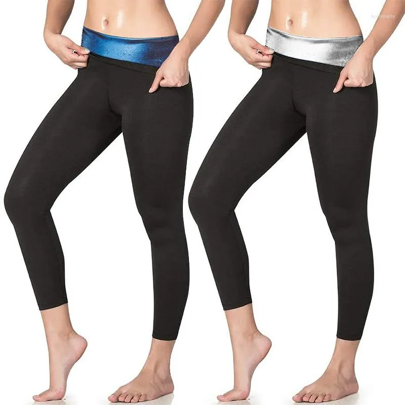 Shapers Dames Thermo Sweat Saunabroek Hoge taille Leggings Body Shaper Capri Shapewear Fitness Yoga Effect Panty Leggin