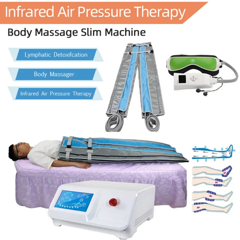 Other Beauty Equipment 36V 8 Air Bags Fat Loss Body Eye Massage Pressotherapy Euipment Infrared Sauna Lymphatic Drainage Massage Machine