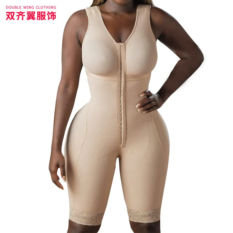 Waist Tummy Shaper Women Faja Full Body Shapewear With Sleeves Bra