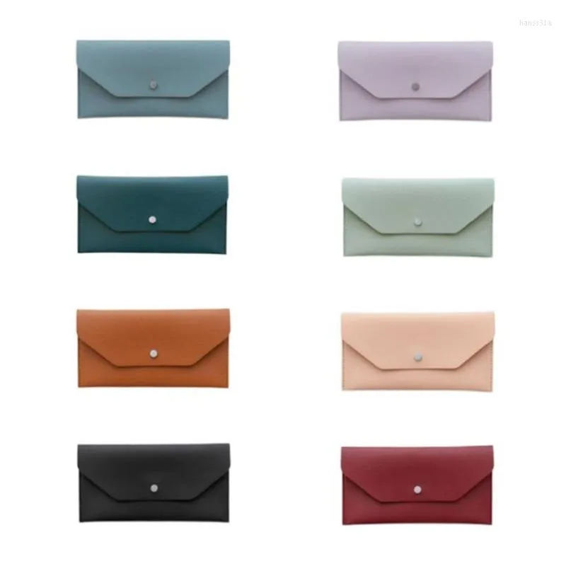 Portefeuilles Effen Kleur Lange Vrouwen Leer Geld Clutch Bag Multifunctionele Vrouwelijke Portemonnee Vakantie Bruiloft Verjaardagscadeau Groothandel